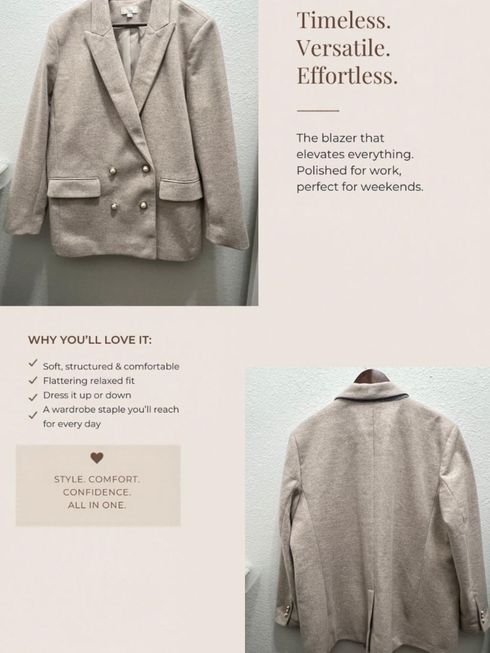 Beautiful Blazer with Pearl Buttons from Loft- size 18